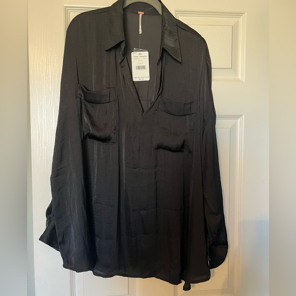 FREE PEOPLE SILK BLOUSE